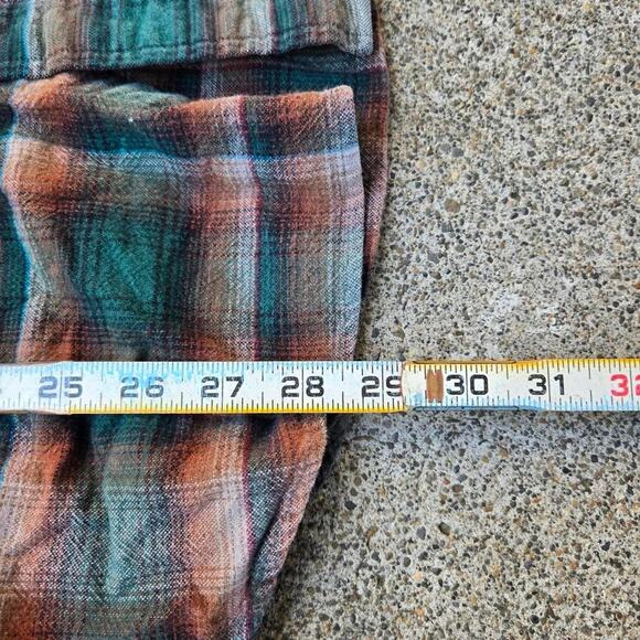 Vtg PENDLETON Mason Style Wide Plaid All Over Pattern Flannel Button Bp Shirt XL - Picture 5 of 5